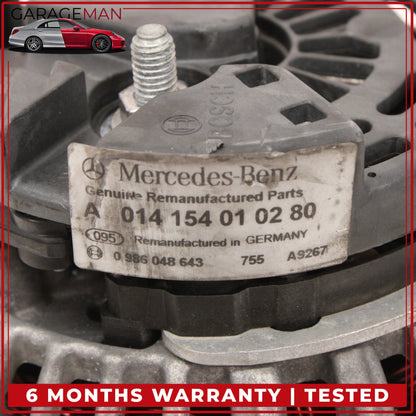 2003-2006 Mercedes R230 SL500 CLK500 Alternator Generator 0141540102 OEM