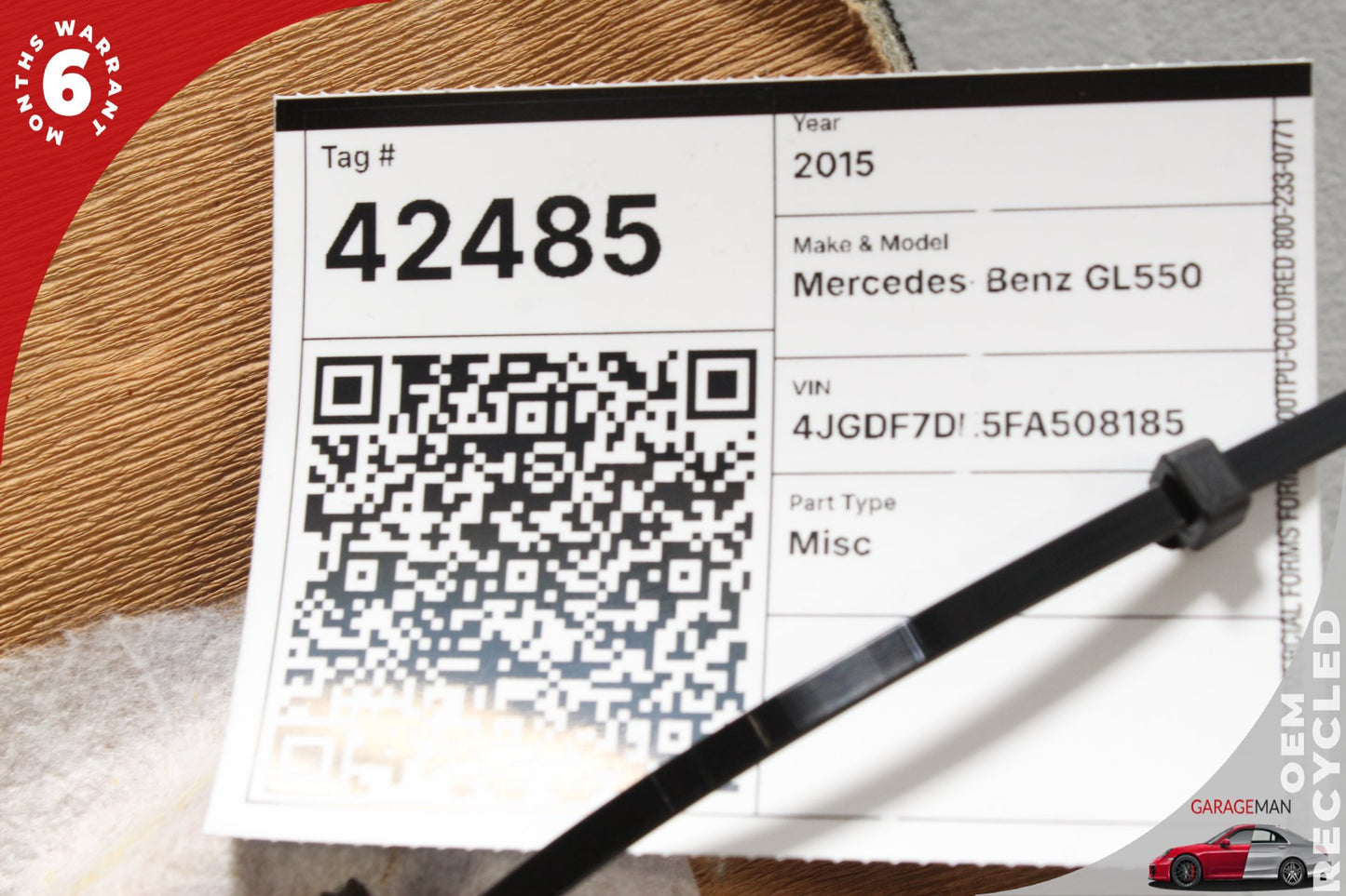 2012-2019 Mercedes X166 GL550 Roof Headliner w/ A B C D Pillar & Sunvisors OEM