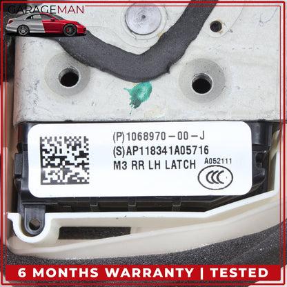 2017-2023 Tesla Model 3 Rear Left Side Door Lock Latch Actuator 106897000J OEM