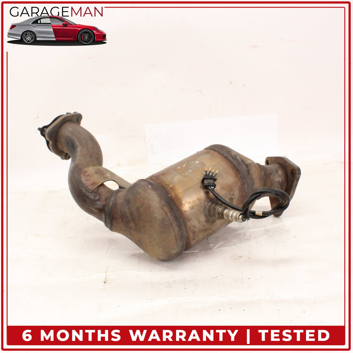 2012-2015 Audi A6 A7 3.0L V6 Engine Left Side Exhaust Downpipe 4G0254202M OEM