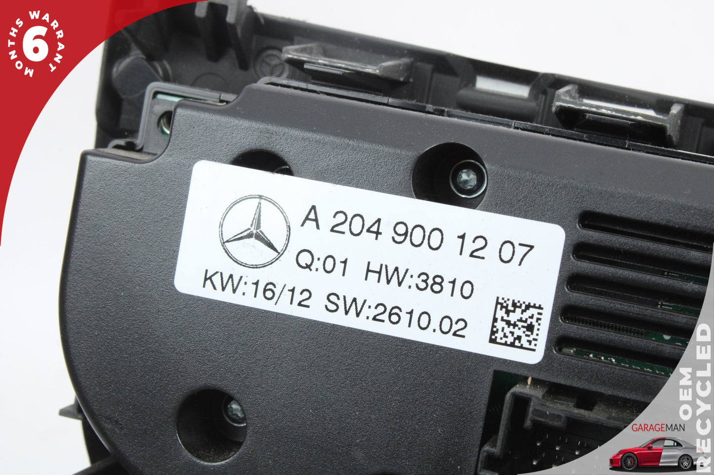 2012-2018 Mercedes W218 CLS550 W218 Front Climate Control Switch Panel w/ Trim