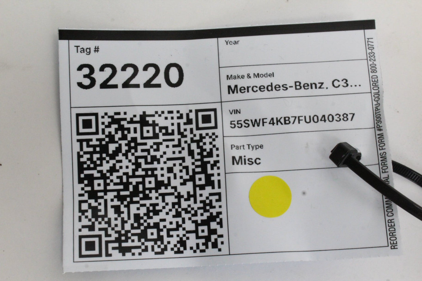 2015-2021 Mercedes-Benz C300 C-Class W205 Front Right Seat Adjustment Switch
