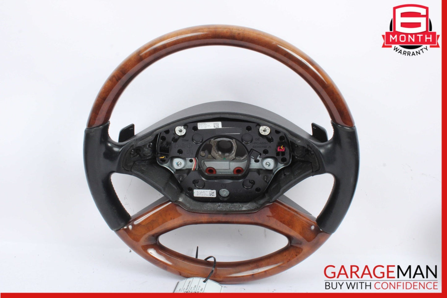 2010-2014 Mercedes-Benz S550 W221 Steering Wheel Wood Trim Black 2219063800 OEM