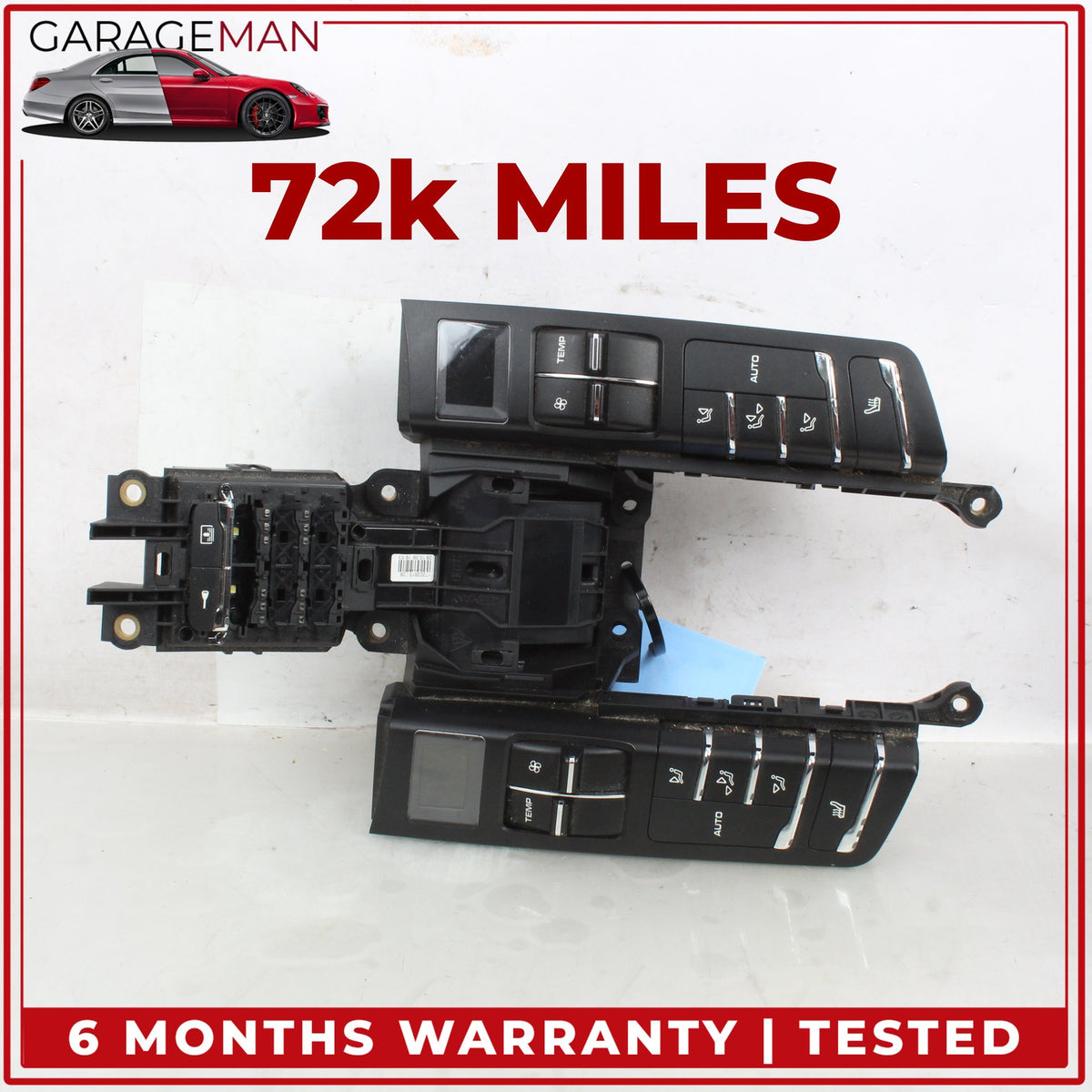 2010-2016 Porsche Panamera 970 Rear Climate Control Switch Panel 97065350902 OEM