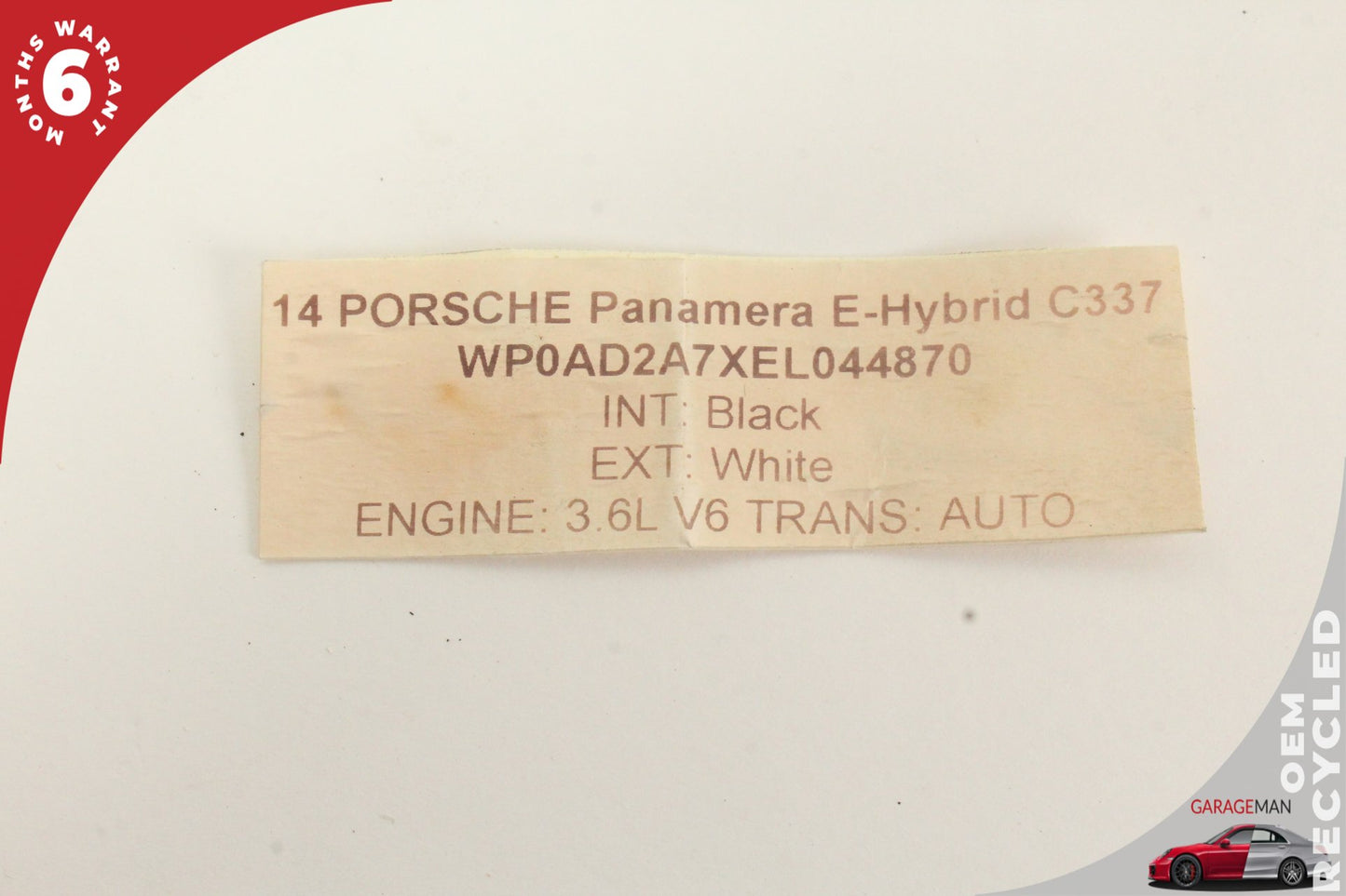 2014-2016 Porsche Panamera E-Hybrid Plug-In Lithium Ion Battery Pack Cell OEM