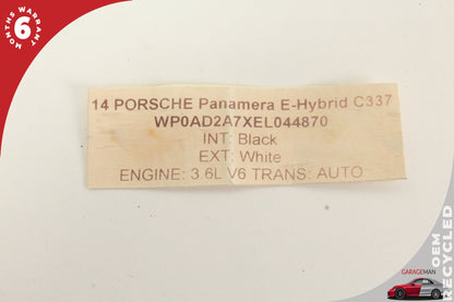 2014-2016 Porsche Panamera E-Hybrid Plug-In Lithium Ion Battery Pack Cell OEM