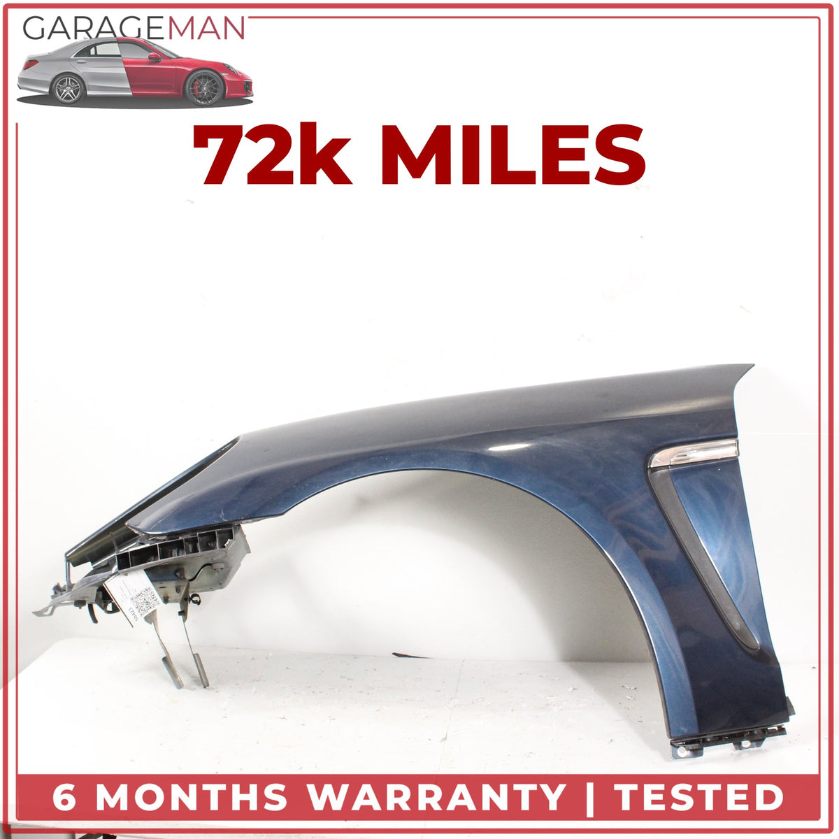 2010-2013 Porsche Panamera 970 Front Left Fender Panel Dark Blue Metallic OEM
