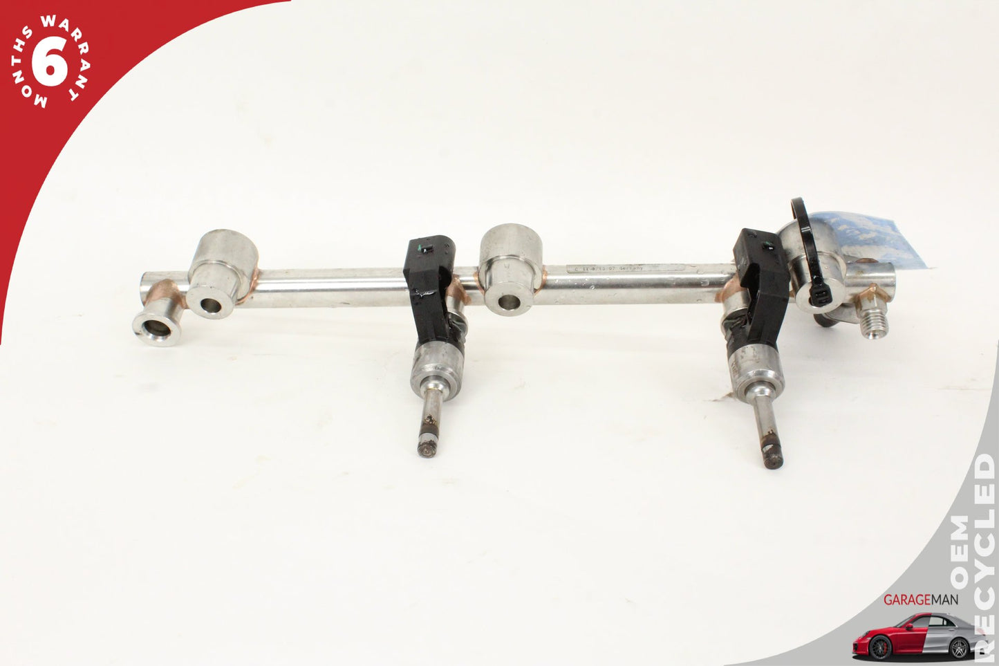 2008-2018 Porsche Cayenne 957 958 Lower Fuel Injector Rail w/ Injectors OEM