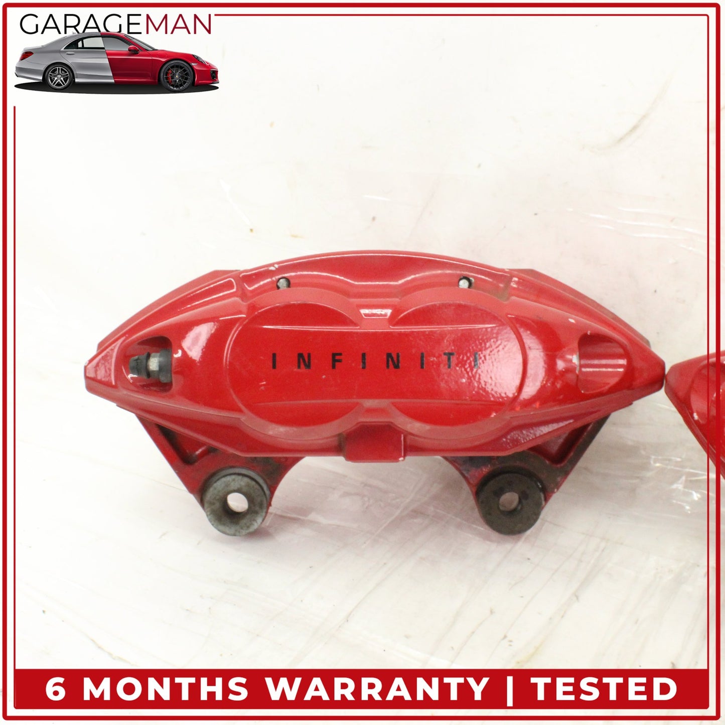 2016-2024 Infiniti Q50 Q60 Front Left and Right Side Brake Caliper Red Sport OEM