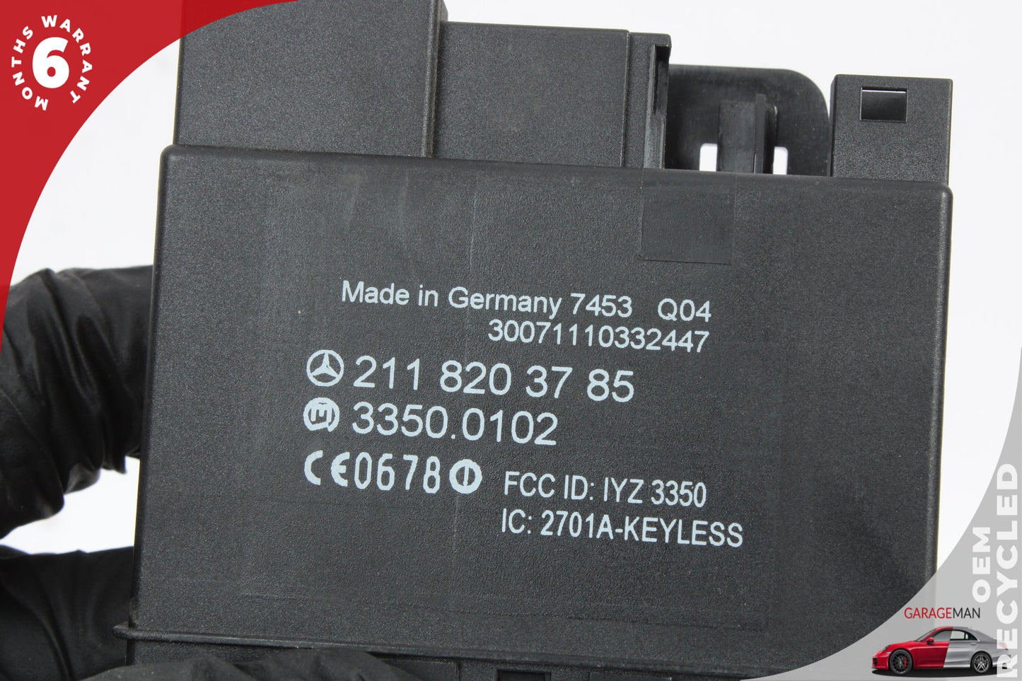 06-11 Mercedes E350 W211 Rear Door Keyless Go Control Module 2118203785 OEM
