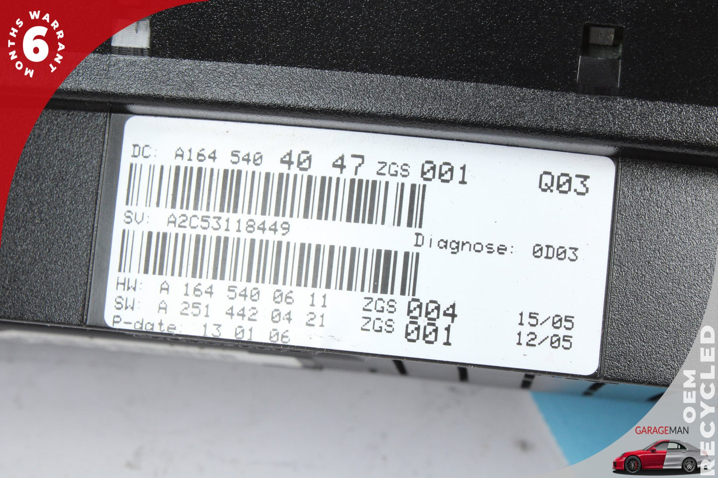 2006-2008 Mercedes X164 GL450 Speedometer Instrument Cluster 1645404047 OEM