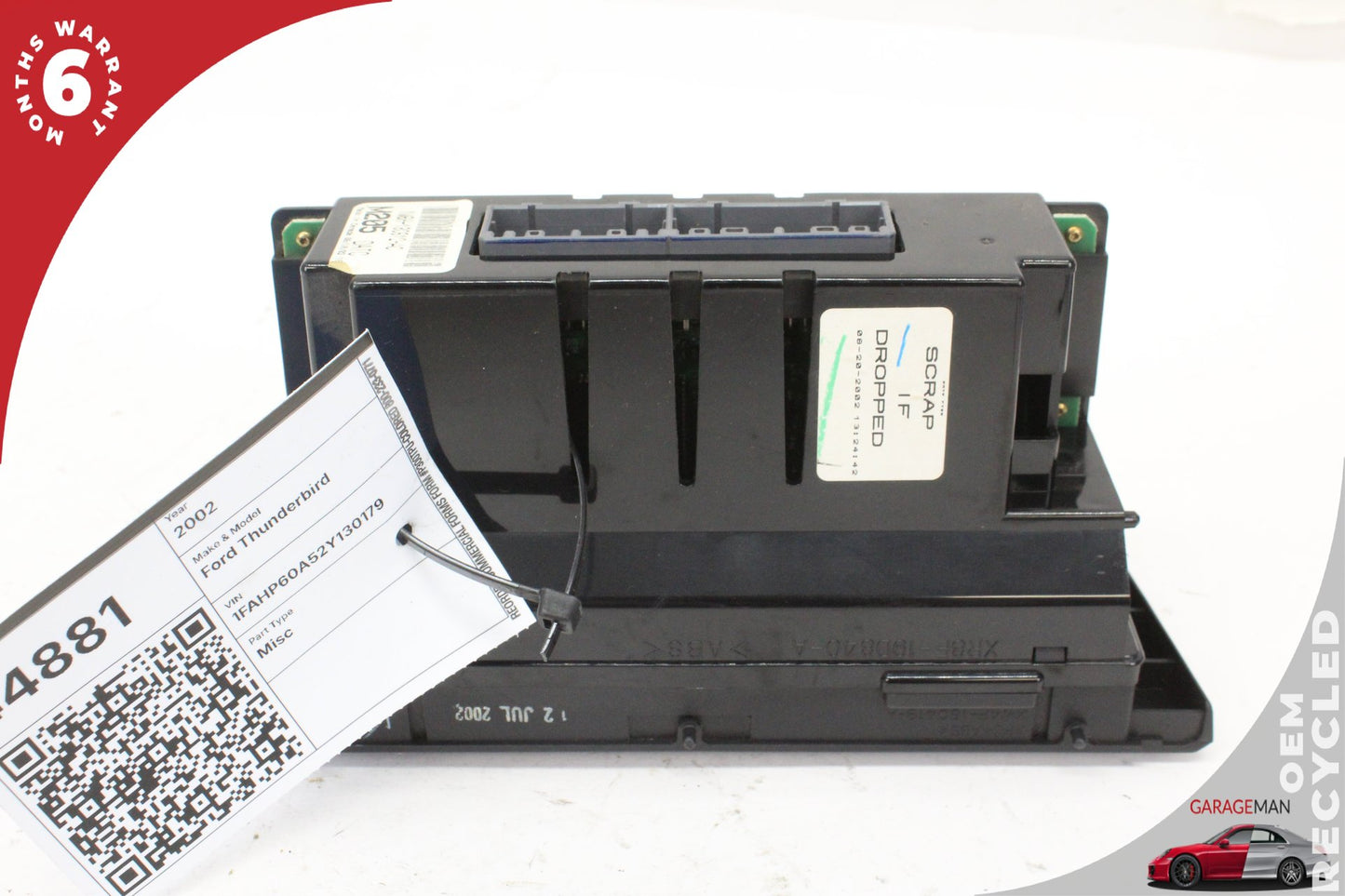 2002-2005 Ford Thunderbird A/C AC Temperature Climate Control Switch Panel OEM