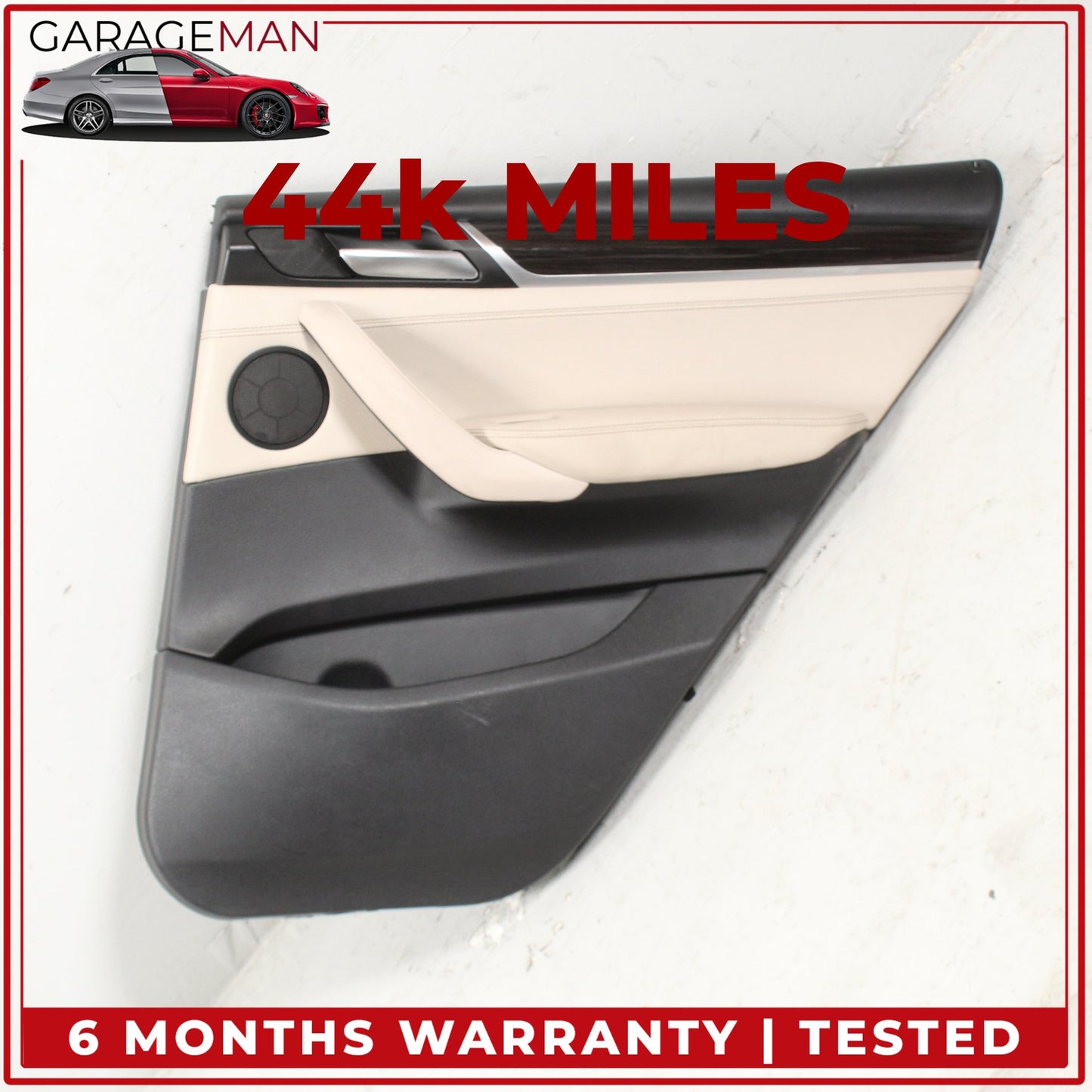 2011-2017 BMW X3 F25 SUV Rear Right Side Interior Door Trim Panel Beige OEM