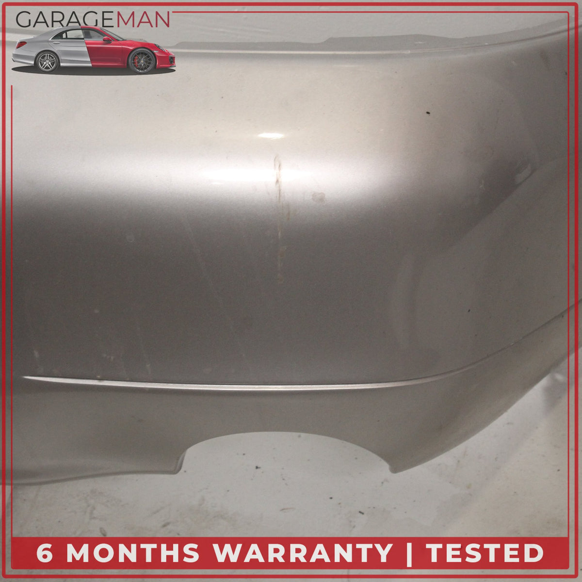1999-2001 Porsche 911 Carrera 996 Rear Bumper Cover Arctic Silver Metallic OEM