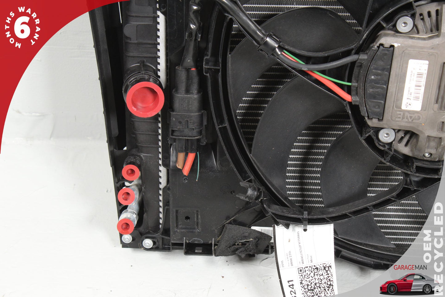 2014-2016 BMW 235i F22 Engine Radiator Cooling Fan Set Assembly
