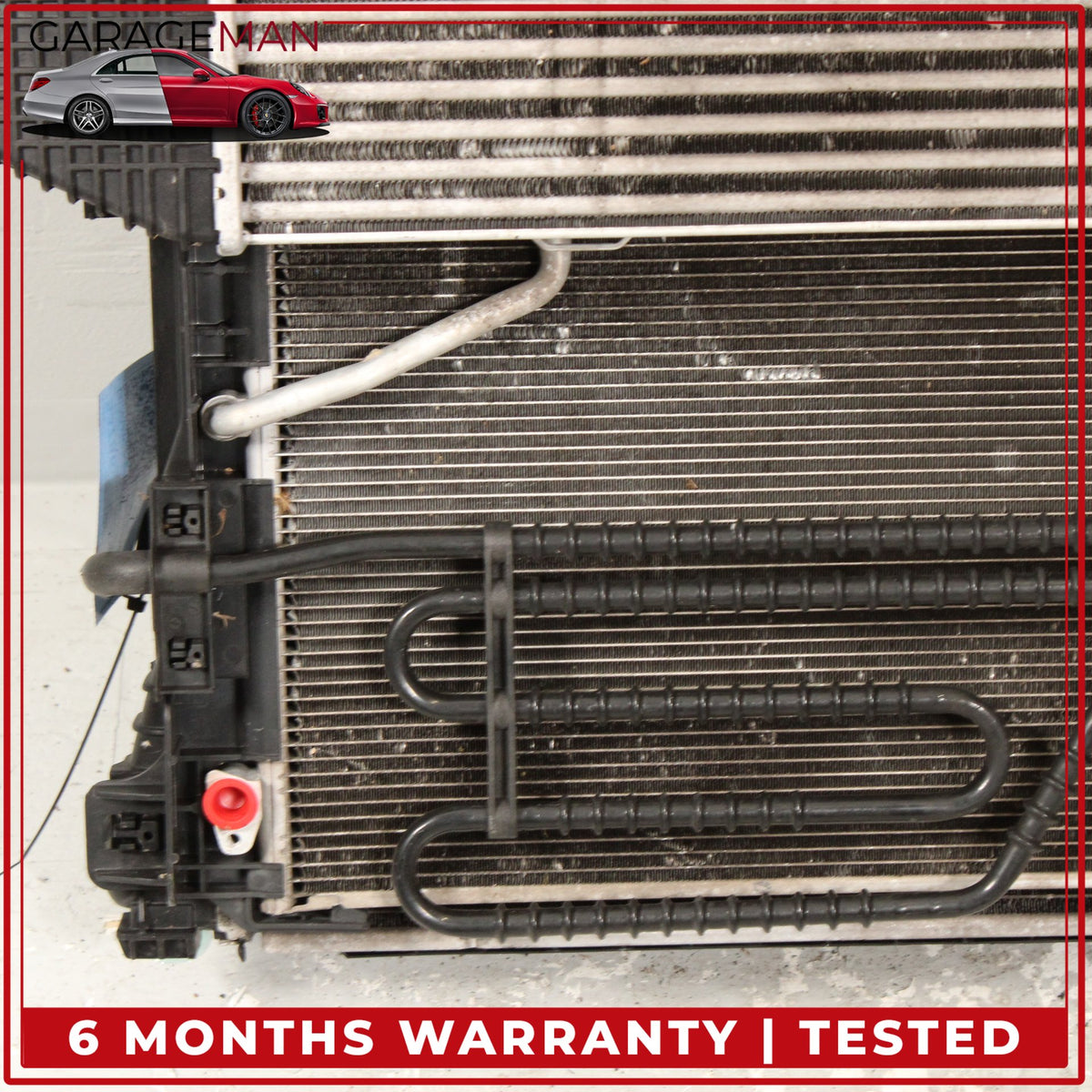 2012-2015 Mercedes W204 C250 Engine Cooling Radiator AC A/C Condenser Assy OEM