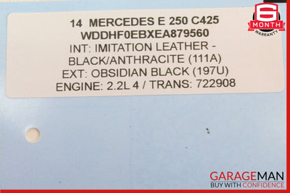 10-16 Mercedes W212 E250 E63 AMG Rear Left / Right Axle CV Half Shaft Driveshaft