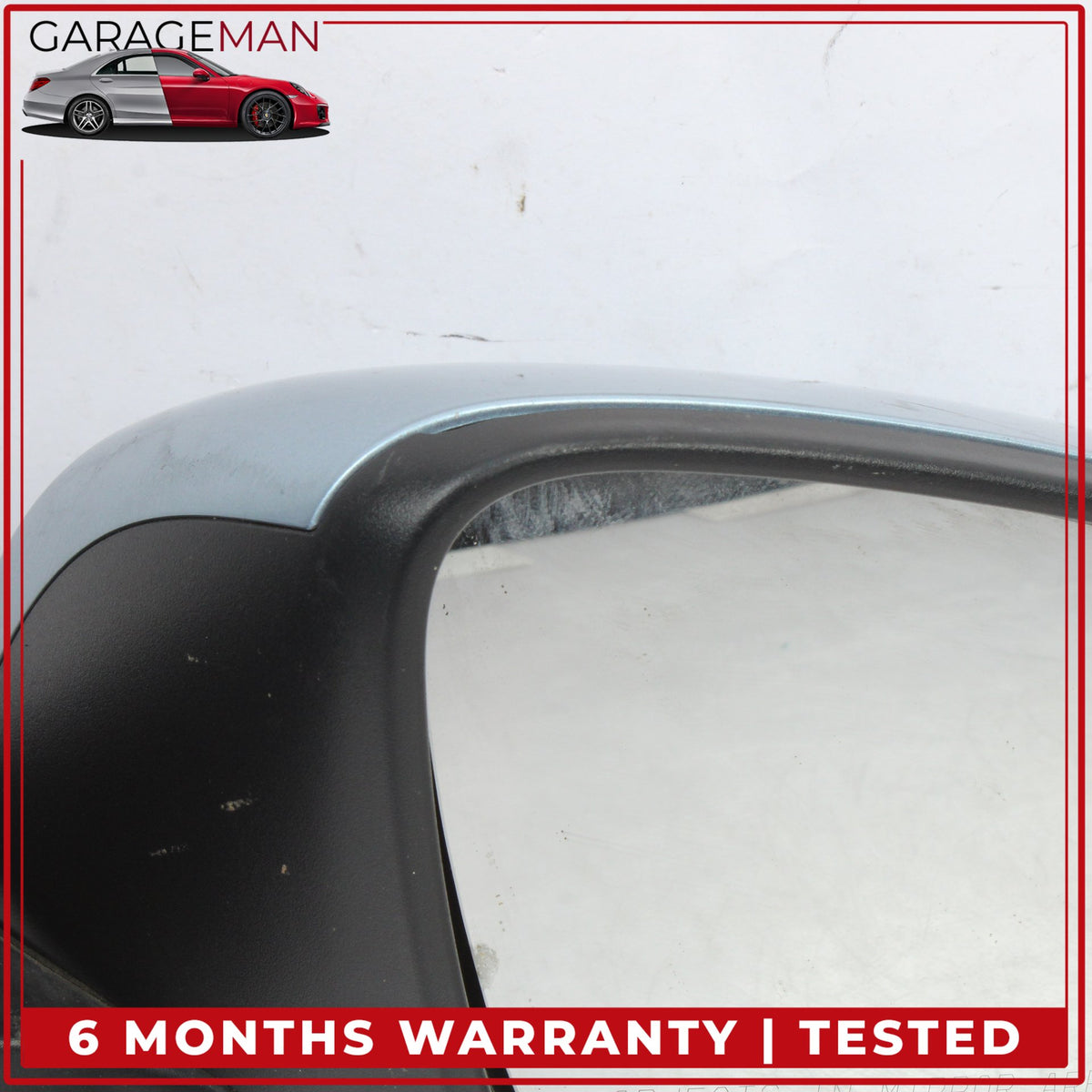 2012-2018 BMW 320i Front Right Side Door Rear View Mirror Blue Metallic OEM