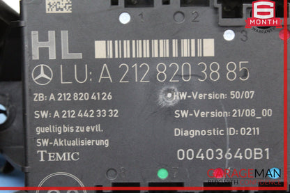 2008-2018 Mercedes W212 E350 Rear Left Driver Side Door Control Module OEM