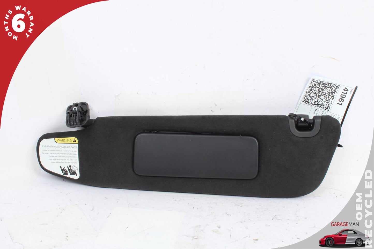 2012-2020 Tesla Model S Front Left Driver Side Sun Visor Black 105061902A OEM