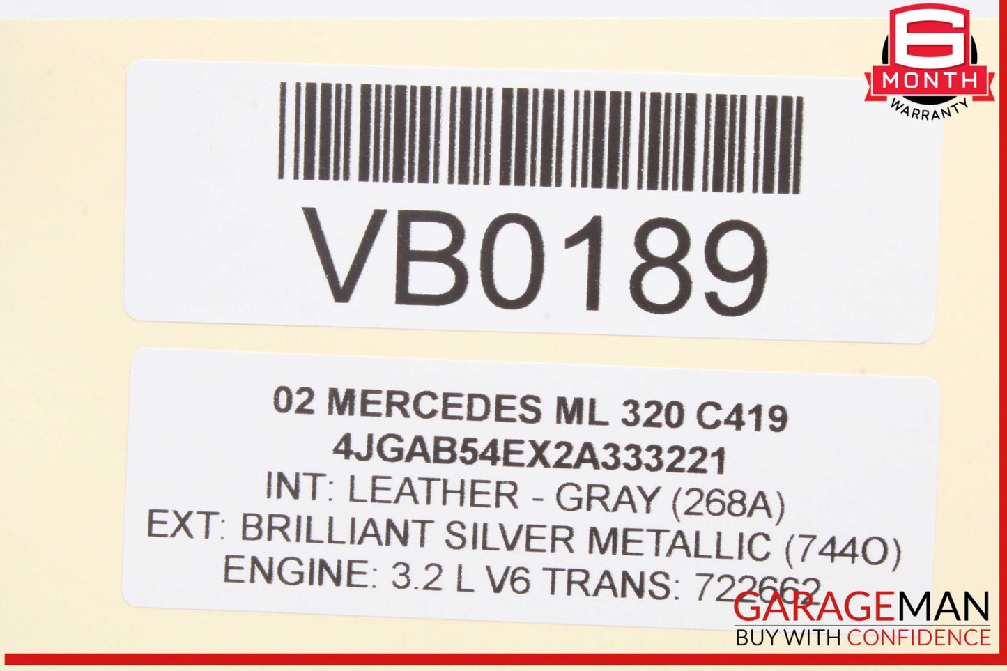 1998-2005 Mercedes-Benz ML320 W163 Audio Speaker Set 1638200802