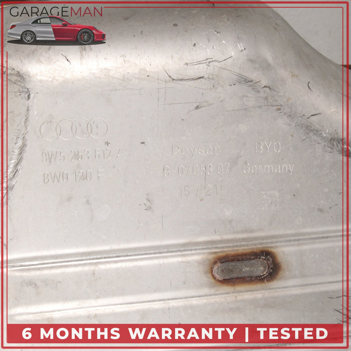 2019-2025 Audi A4 2.0L Rear Left and Right Side Exhaust Muffler 8W5253611A OEM