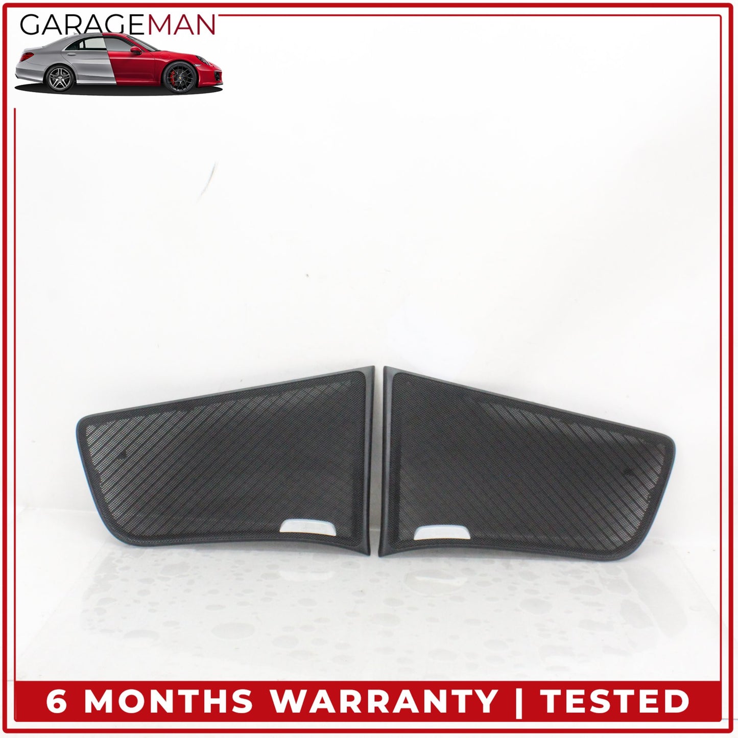 2014-2020 Mercedes W222 S550e Rear Deck Left and Right Speaker Cover Black OEM