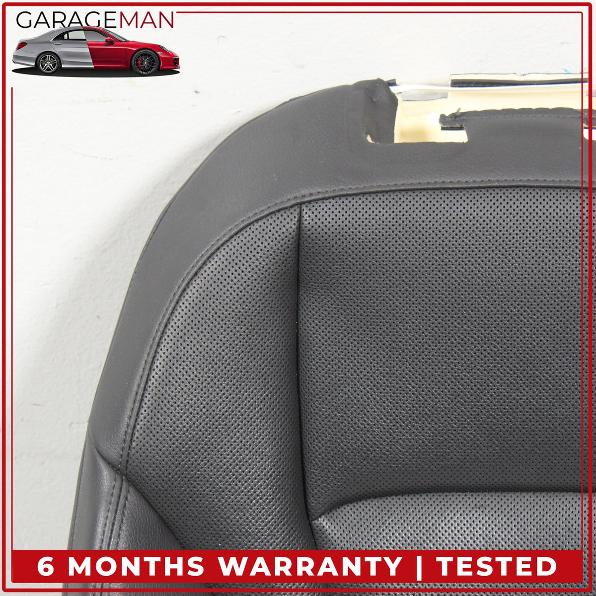 2017-2024 Audi Q7 Front Right Side Top Upper Seat Cushion Black Leather OEM