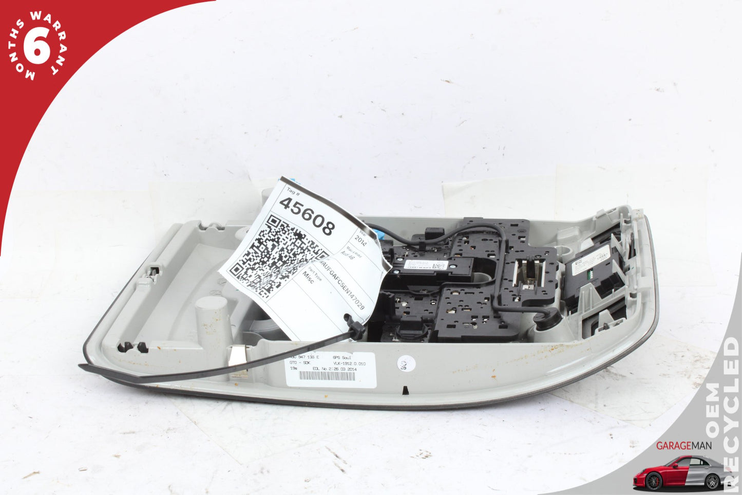 2012-2018 Audi A6 A7 Front Upper Overhead Dome Light Lamp Black 4G0947135E OEM