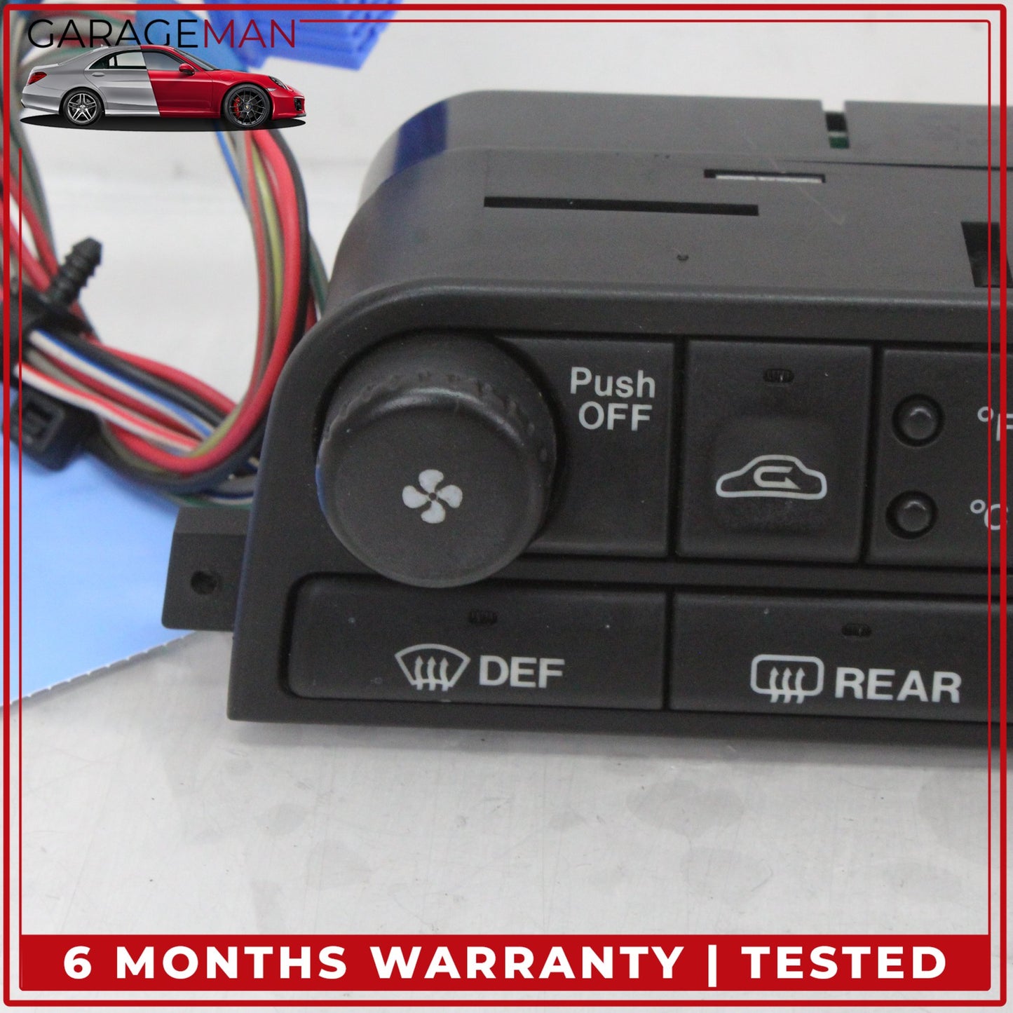 1997-2006 Jaguar XK8 AC Temperature Climate Control Switch Panel LJA7690BB OEM
