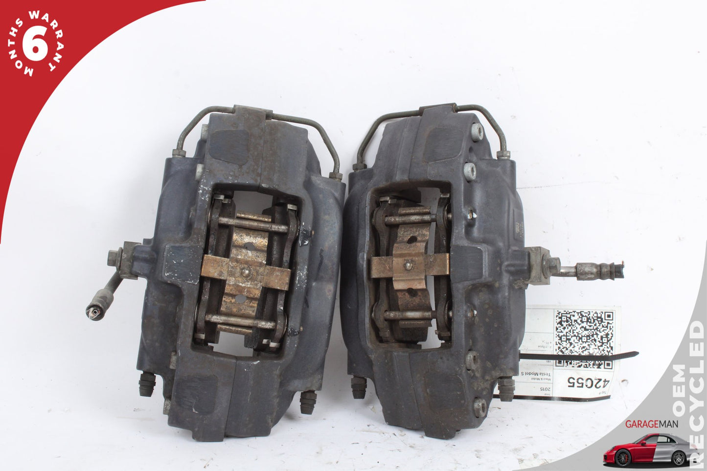 2012-2021 Tesla Model S Front Left and Right Side Brake Caliper Set Brembo OEM