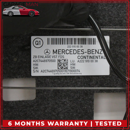 2014-2017 Mercedes W222 S550e Front Left or Right Top Seat Bladder Bolster OEM