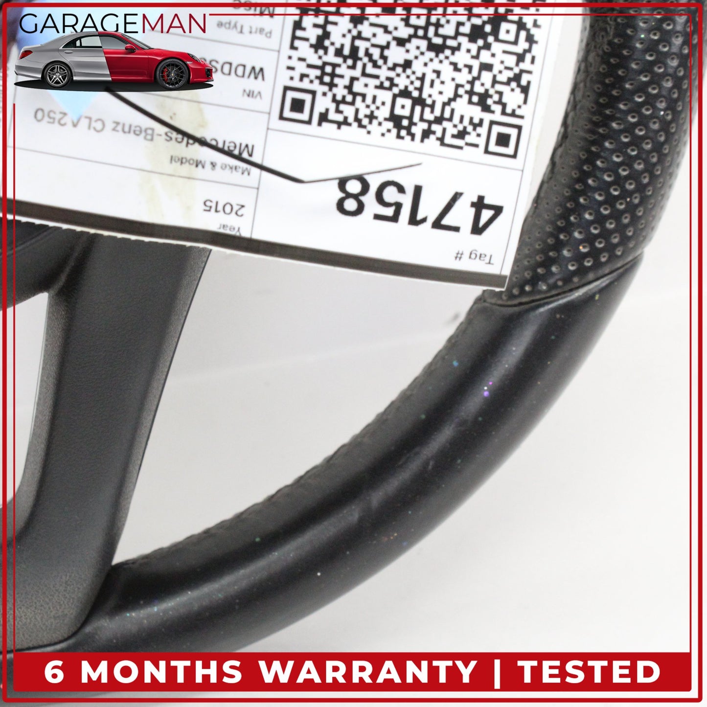 2014-2019 Mercedes W117 CLA250 Steering Wheel w/ Paddle Shifters 0004601403 OEM