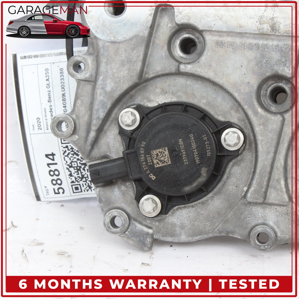 2014-2020 Mercedes X156 GLA250 CLA250 Engine Motor Rear Timing Valve Cover OEM