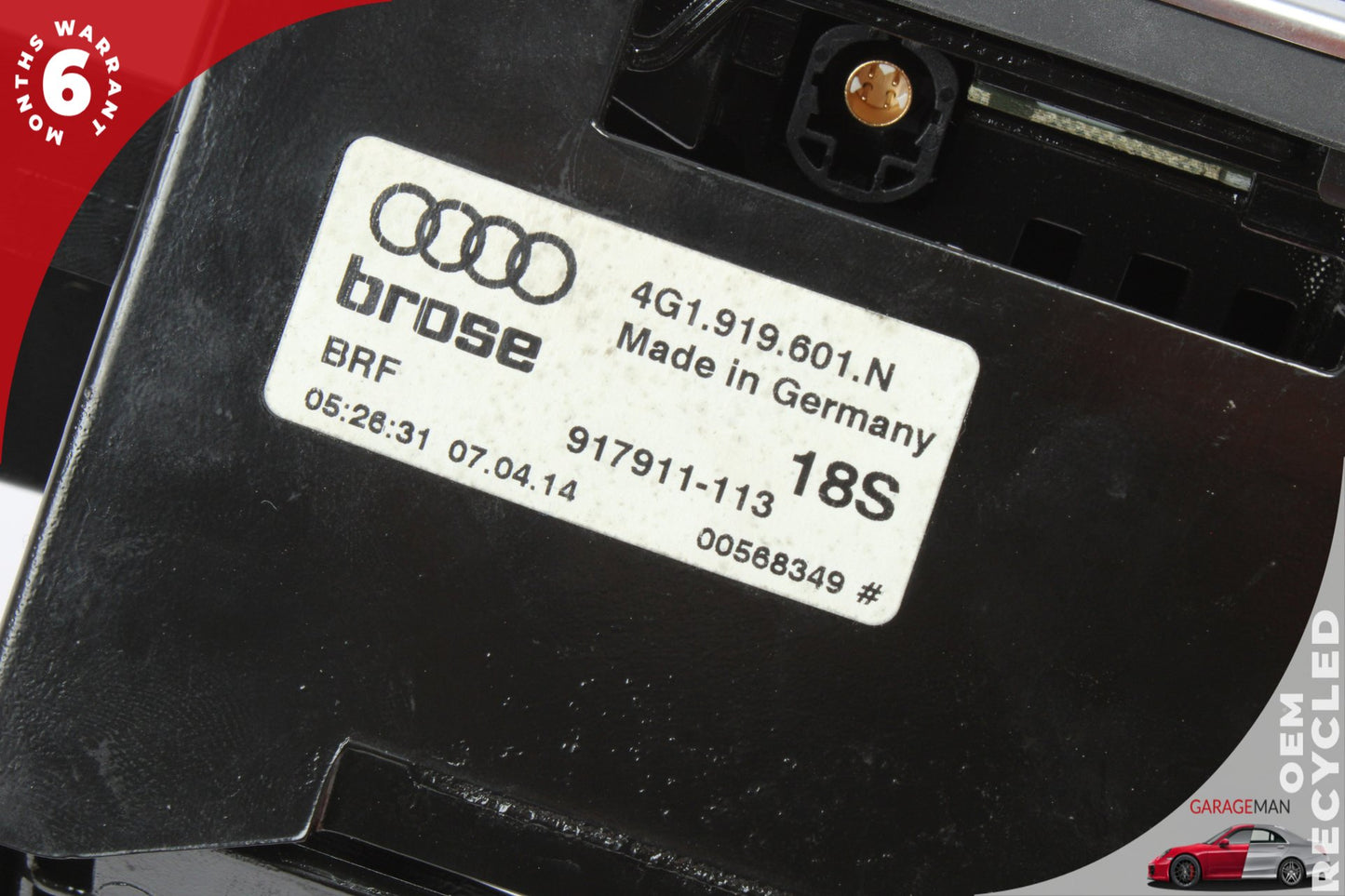 2012-2018 Audi A6 A7 Front Center Dash Display Screen Monitor 4G1919601N OEM