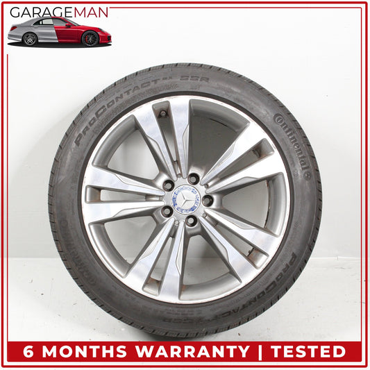 2014-2017 Mercedes W222 S550e S600 Rear Wheel Rim w/ Tire 9.5JX19H2 ET43.5 OEM