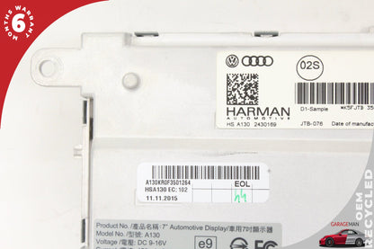 2013-2016 Audi SQ5 8R SUV Info Navigation Display 8R0919604A
