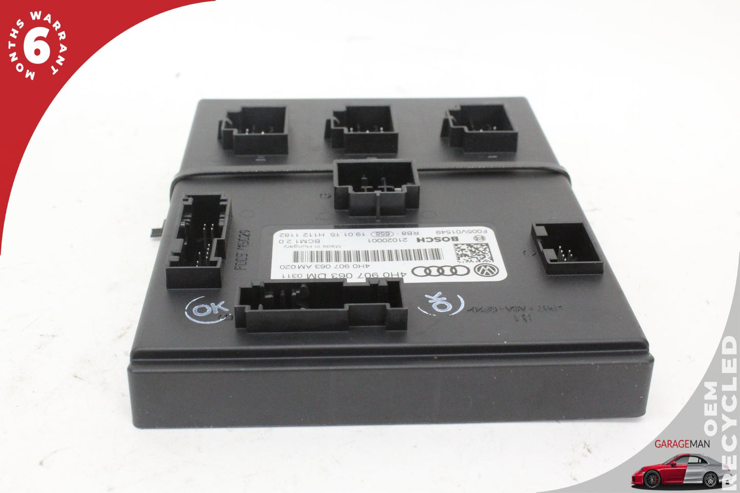 16-17 Audi A6 C7 Sedan On Board Supply Body Control Module 4H0907063DM Genuine