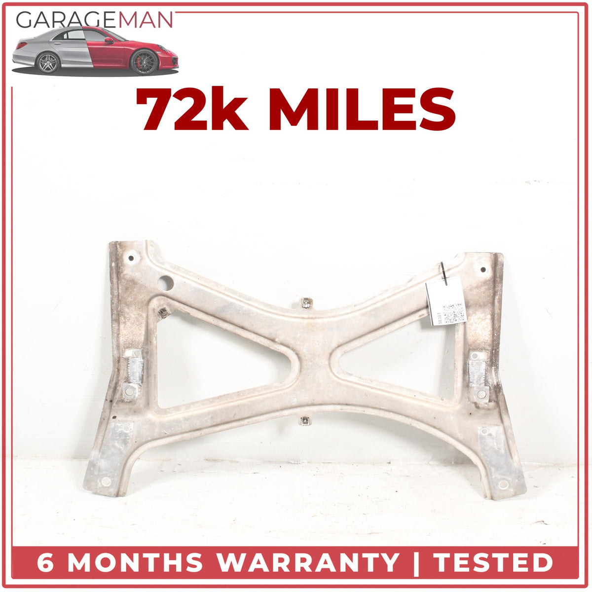 2010-2016 Porsche Panamera 970 Front Crossmember Reinforcement Mount Plate OEM