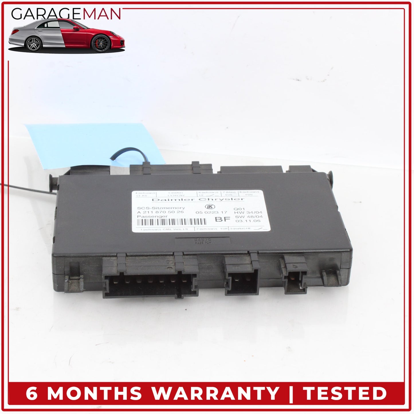 2003-2012 Mercedes W211 E350 E550 Front Right Seat Control Module 2118201185 OEM