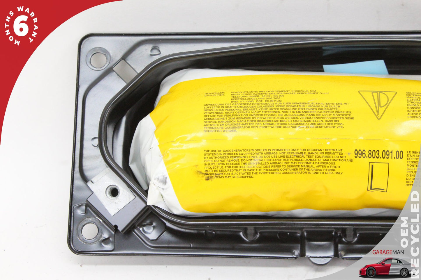 1999-2005 Porsche 911 996 Coupe Front Left Driver Side Door Airbag 99680309100