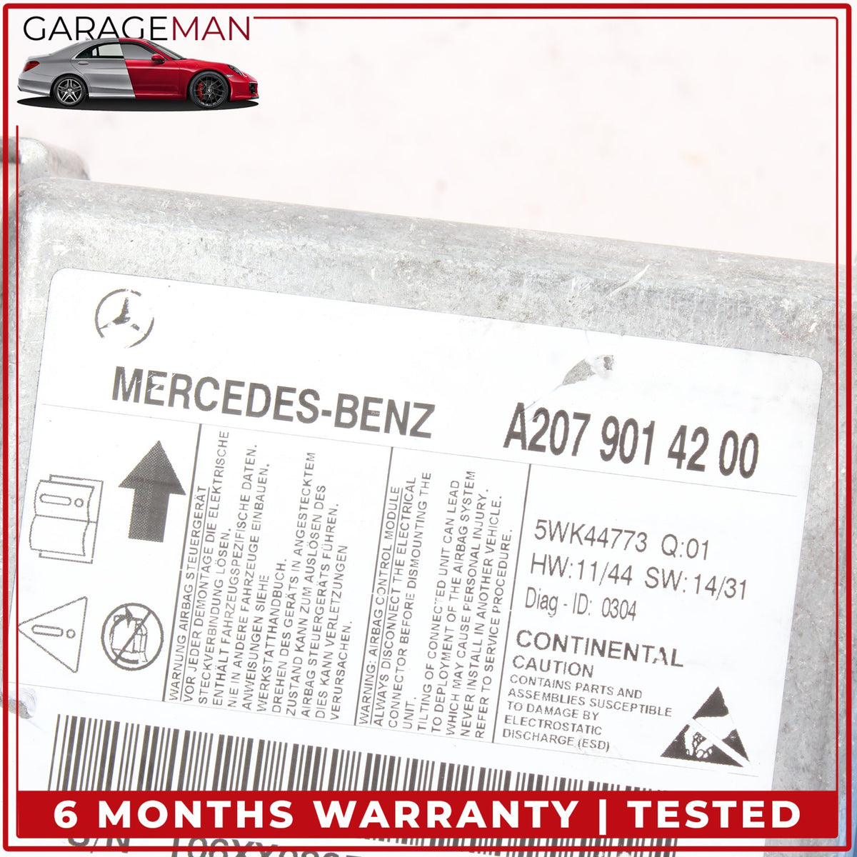 2014-2017 Mercedes C207 E400 Coupe Airbag SRS Sensor Module 2079014200 OEM