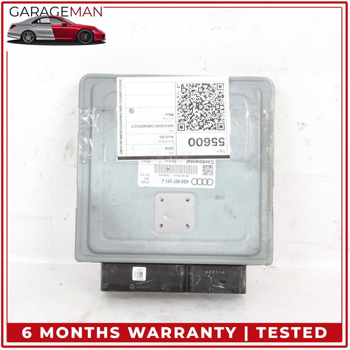 2014-2015 Audi A6 A7 3.0L V6 Engine Computer Control Module Unit 4G0907551J OEM