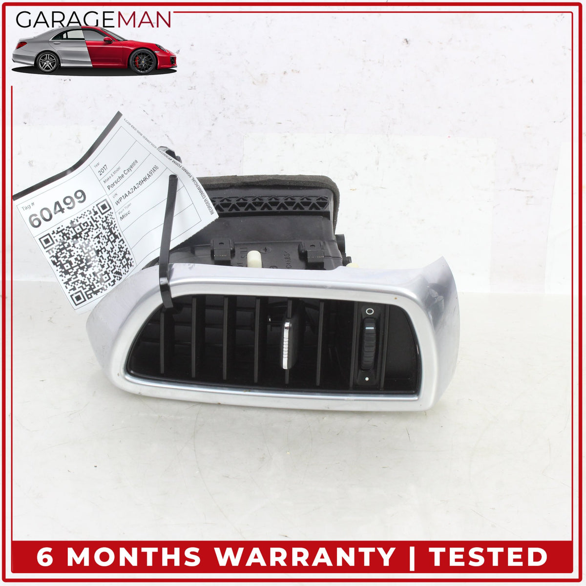 2011-2018 Porsche Cayenne 958 Front Left Side Dash A/C Air Vent 7P5819703D OEM