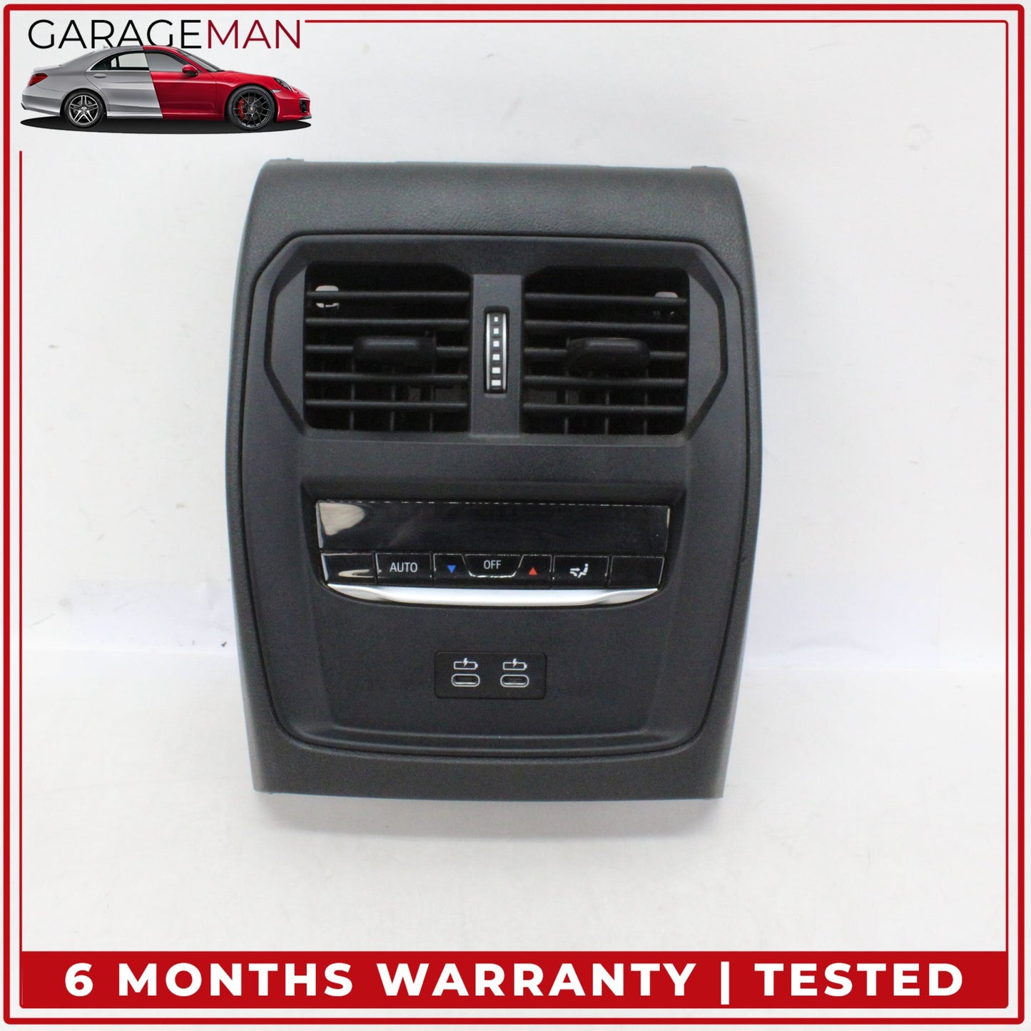2019-2025 BMW 330i Rear Center Console A/C Climate Control Panel w/ Air Vent OEM