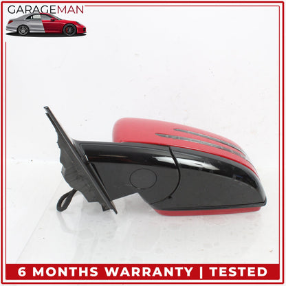 2010-2017 Mercedes C207 E400 Coupe Front Left Side Door Rear View Mirror Red OEM