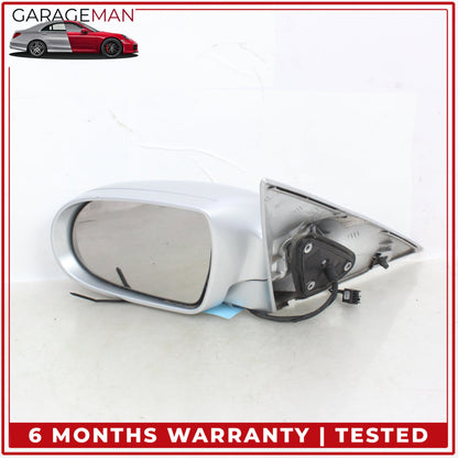 2005-2008 Mercedes R171 SLK280 Left Door Rear View Mirror Silver Metallic OEM