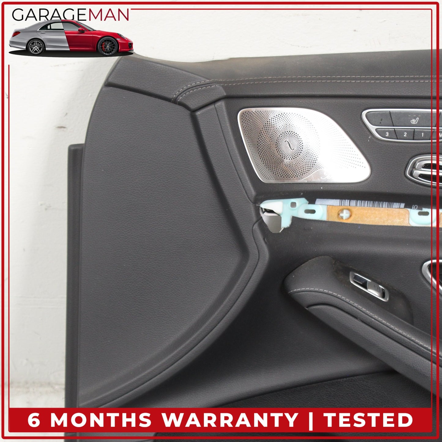 2014-2017 Mercedes W222 S550e Front Right Interior Door Trim Panel Black OEM