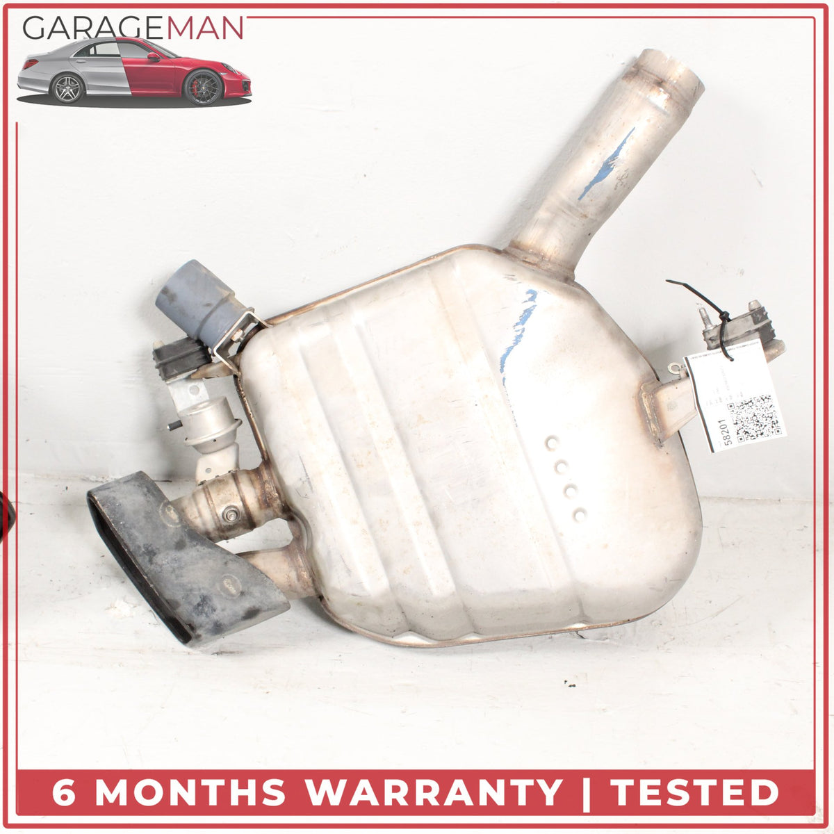 2012-2019 BMW 650i Rear Left and Right Side Exhaust Muffler w/ Tip Set of 2 OEM