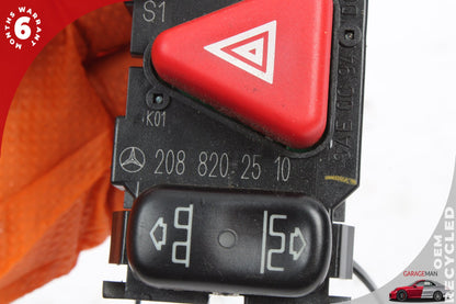 98-03 Mercedes-Benz CLK55 AMG W208 Hazard Door Lock Switch 2088202510 OEM